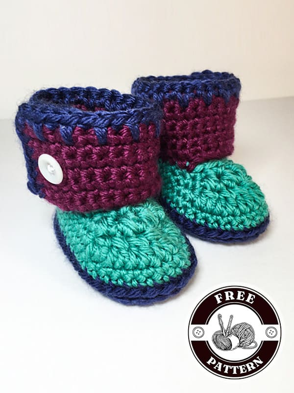 Crochet baby booties free patterns