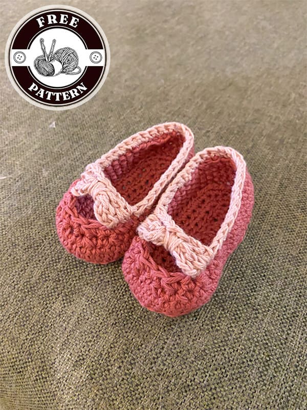 little crochet baby booties 0-6 months