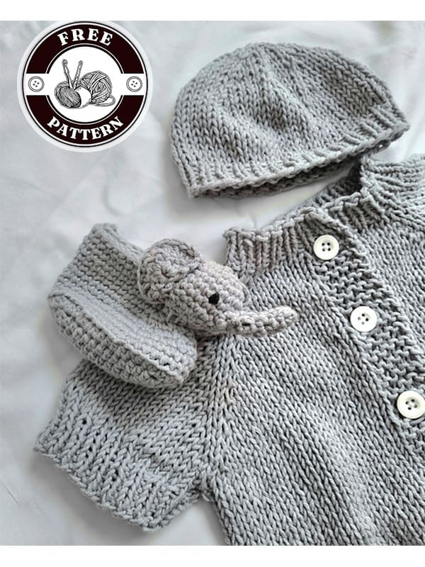 little elephant crochet baby booties