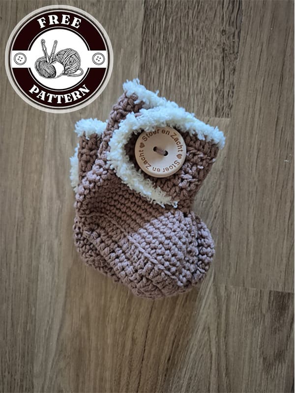 zebra crochet baby booties pattern