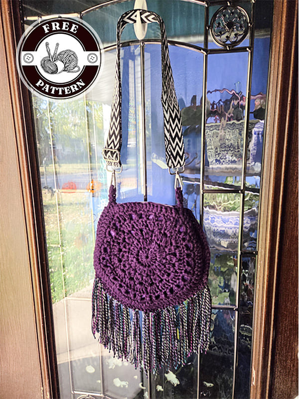 circle crochet boho purse pattern
