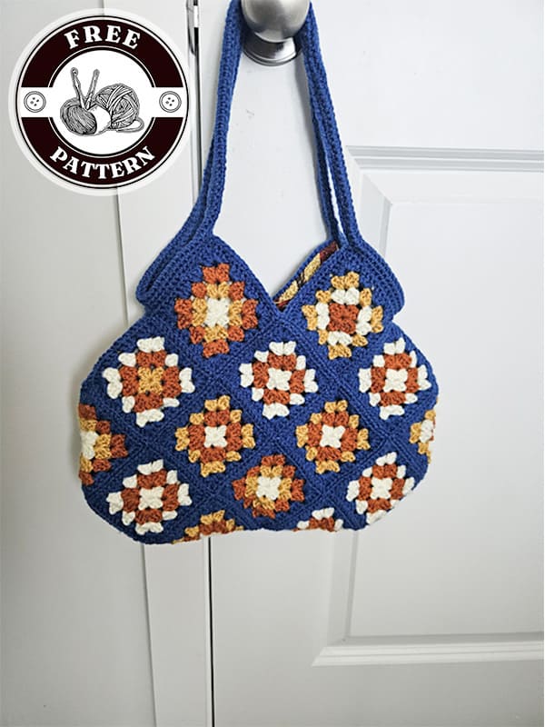 crochet granny square tote bag pattern
