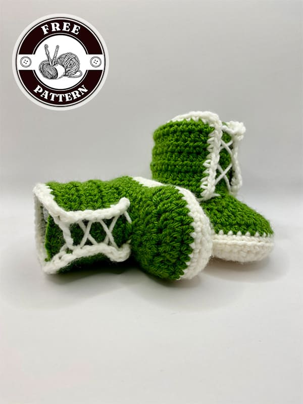 fuzzy crochet baby boot pattern