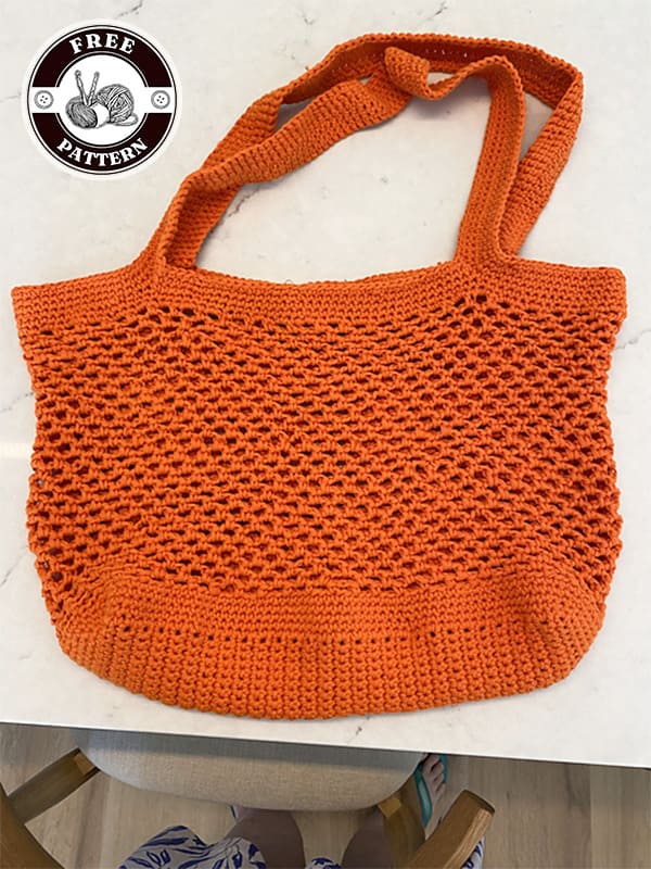 mesh crochet farmers market bag pattern