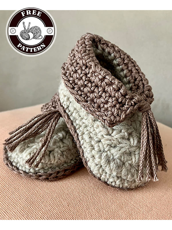newborn crochet baby boot pattern