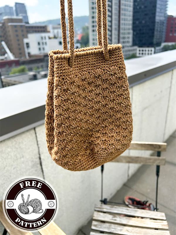 small crochet drawstring bag pattern