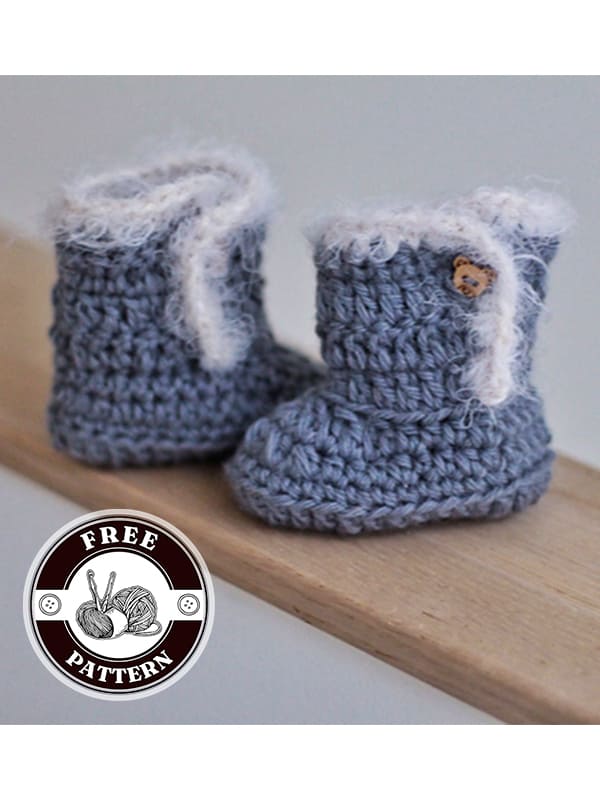 uggies easy crochet booties pattern