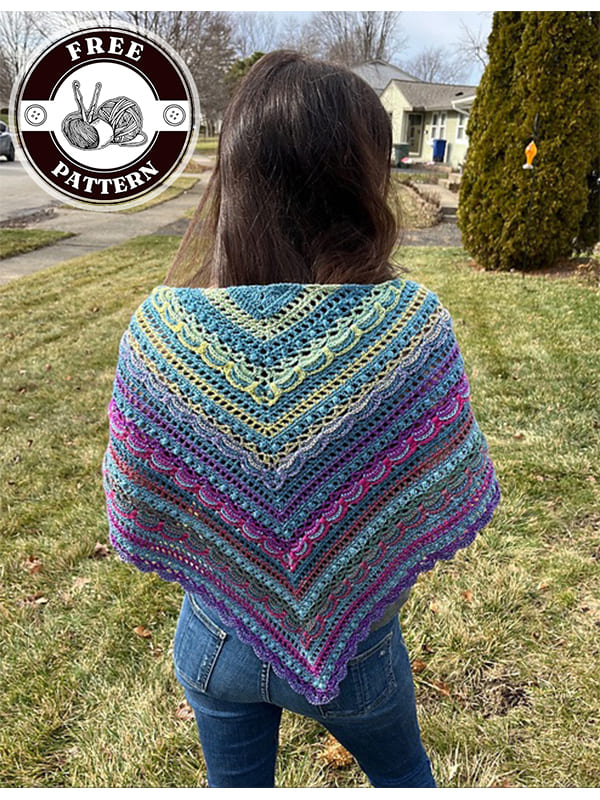 untimely crochet triangle shawl pattern