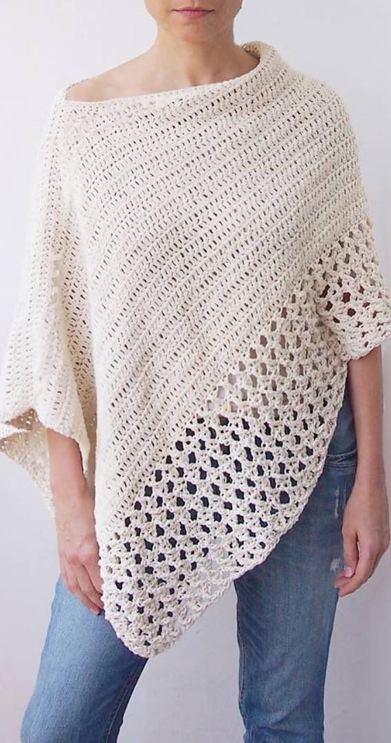 28+ Easy Free Crochet Poncho Patterns Ideas for Women Crochet Projects ...