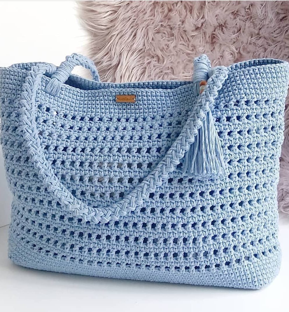 Meet the Spring with the Most Beautiful Crochet Bags Free Pattern